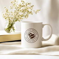 Realistic 3D Mug Mockup for Print and Web Designs psd
