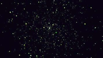 Abstract animated background screen saver green color video