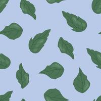 Seamless pattern with leaves vector