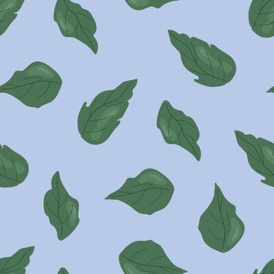 Seamless pattern with leaves