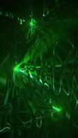 Shiny green liquid motion light effect abstract background. Glowing light with swirling fluid movement. This trippy psychedelic vertical motion background is full HD and looping. video