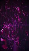 Shiny pink and purple liquid motion light effect abstract background. Glowing light with swirling fluid movement. This trippy psychedelic vertical motion background is full HD. video