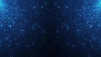Abstract background animation with glittering shiny blue particles. This sparkling motion background animation is full HD and a seamless loop. video