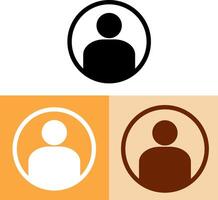 User profile icon set design. People icon vector