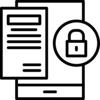 Remove access Line Icons vector
