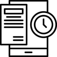 History Line Icons vector