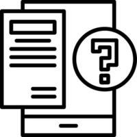 Question mark Line Icons vector