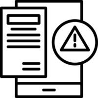 Error Line Icons vector