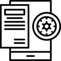 Manage Line Icons vector