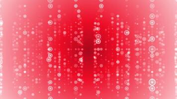 Red color appearing and disappearing sci-fi 3d circular shapes element hi-tech design 3d dark technology background video