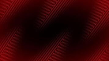 Red multiple repeating lines moving in arrow shape with blank space modern design loop able dark geometrical background video