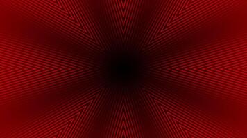 Red color multiple repeating lines moving in star shape with blank space modern design loop able geometrical background video