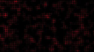 Red color appearing and disappearing square box grid pattern modern design loop able dark geometrical background video