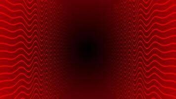 Red color wavy lines modern design seamless dark loop able geometrical background video
