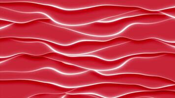 Red color glowing wavy multiple lines abstract design Loop-able luxury background video