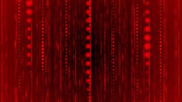 Red multiple circular shapes in 3d space big data gradient design Loop-able technology background video