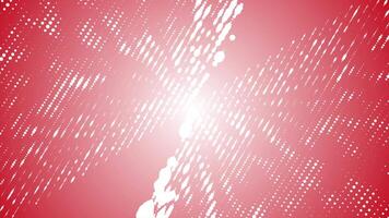 Red color multiple circular shapes in 3d space big data gradient design Loop-able technology background video