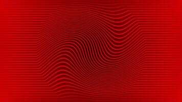 Red color multiple parallel lines hypnosis abstract pattern modern design loopable geometrical background video