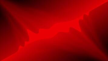 Red color gradient wavy lines abstract design loop able dark geometrical background video
