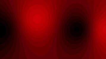 Red and black circular shades wiggling abstract design Loop-able gradient background video