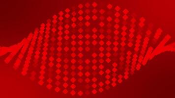 Red color appearing and disappearing rhombus shapes modern design loop able dark geometrical background video