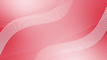 red color wavy lines modern design Loop-able geometrical background video