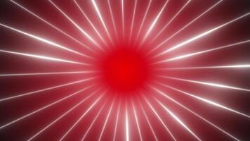 Red color rotating glowing lines and shiny lines gradient design loop able geometrical background video