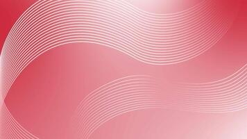 Red wavy lines modern design Loop-able geometrical background video