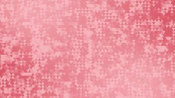 Red color appearing and disappearing triangular shapes modern design loop able geometrical background video