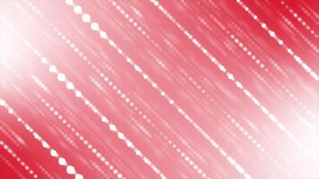 Red color multiple circular shapes diagonally arranged in 3d space gradient design geometrical background video