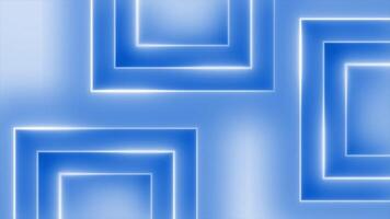 royal blue 3d square shaped multiple glowing shiny luxury lines modern design Loop-able geometrical background video