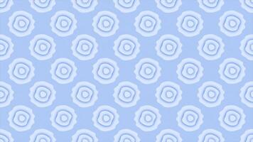 Royal blue color multiple 3d depth circular paper cut out forming wavy pattern modern design Loop-able geometrical background video