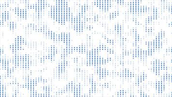 Royal blue color circular dots appearing and disappearing modern design Loop-able geometrical background video