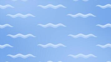 Royal blue color simple and classy wavy lines modern design Loop-able geometrical background video