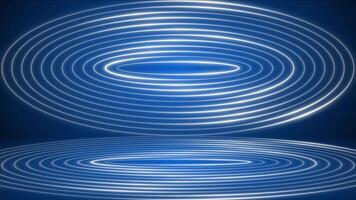 Royal blue color multiple glowing shiny luxury lines with 3d space modern design Loop-able geometrical background video