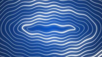 Royal blue color multiple glowing shiny wavy lines modern design Loop-able geometrical background video