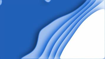 Royal blue color moving paper cutout with 3d depth abstract design Loop-able geometrical background video