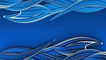 Royal blue color shiny and glossy abstract pattern with blank space modern design geometrical background video