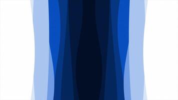 Royal blue color wavy lines multiple shades gradient palette modern design dark Loop-able geometrical background video