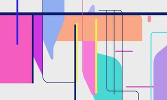 A colorful abstract background with lines and shapes vector