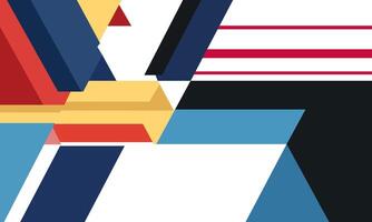 A colorful abstract design with a red, white and blue background vector