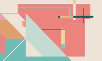 A colorful abstract design with geometric shapes vector