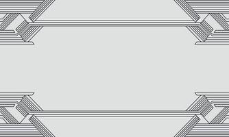 border with line pattern vector