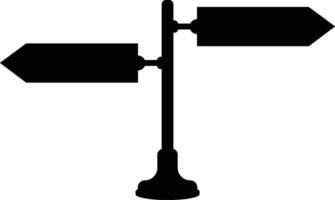 Two Way Direction Signpost Pointer Icon vector
