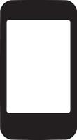 An silhouette illustration of a Smart phone vector