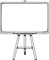 An illustration of a marker board vector