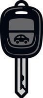 Car Key Fob Remote Illustration with Auto Lock and Unlock vector
