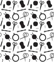 Pattern of doodle sketch threads vector