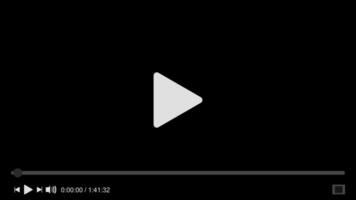 Template colorful multimedia player. Mockup live stream window, web videoplayer. Online broadcasting. Social media concept. illustration. EPS 10 modern design. vector