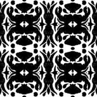 a black and white pattern with a large number of black and white flowers vector